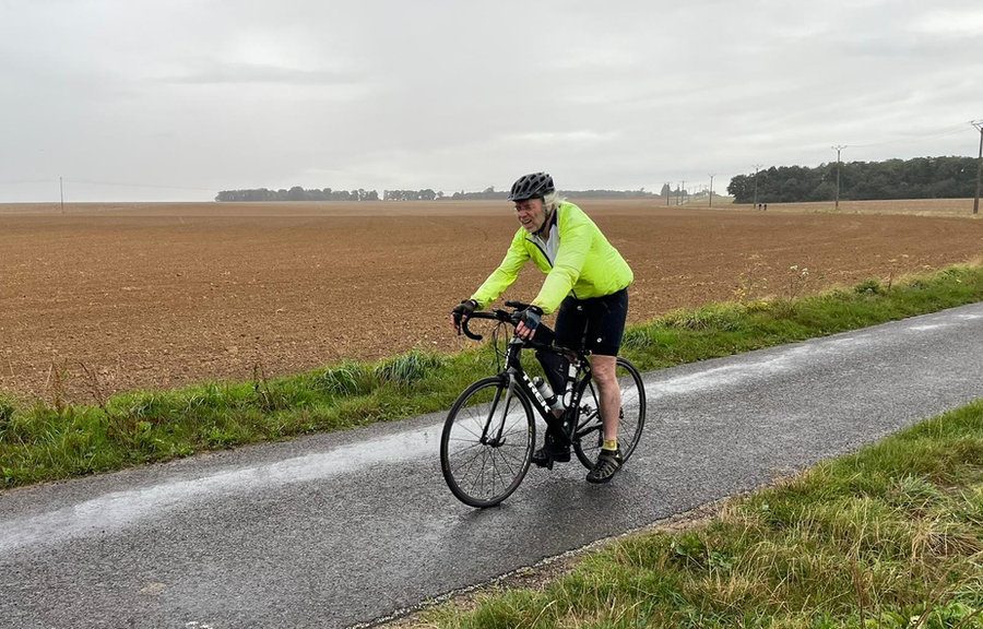Day 3: horizontal rain and a headwind in Normandy