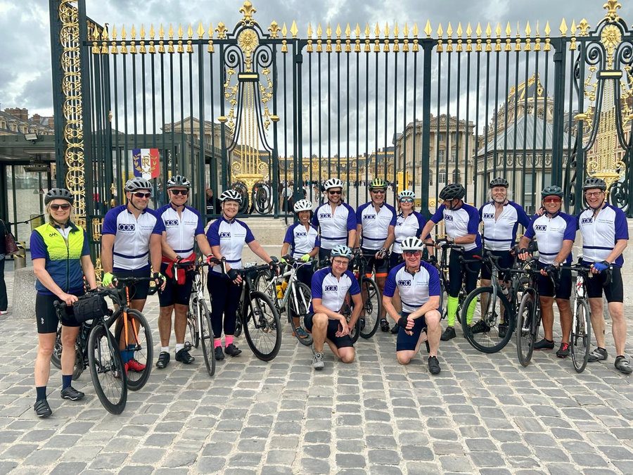 At Versailles, before the last run to the Eiffel Tower